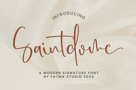 Saintdome – Signature Font