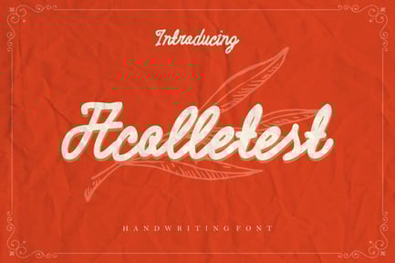 Acolletest – Modern Script Font