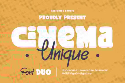 Cinema Unique – Handwritten Font Duo
