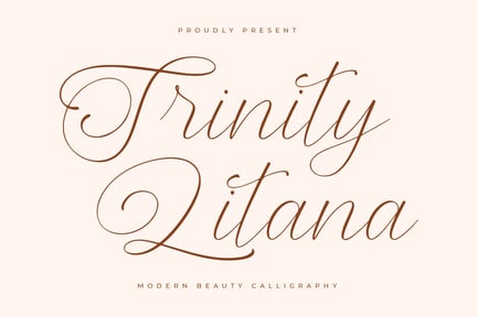 Trinity Litana Modern Calligraphy
