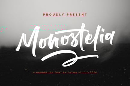 Monostelia – Brush Font
