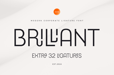 Brilliant – Modern Corporate Ligature Font