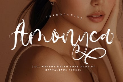 Amonyca Calligraphy Brush Font