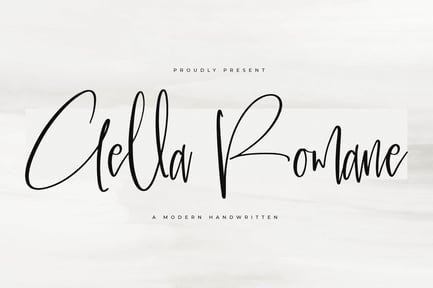 Gella Romane Modern Handwritten