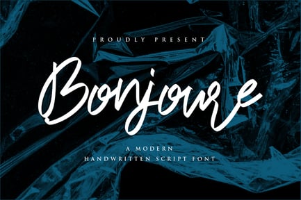 Bonjoure – Handwritten Script fonts