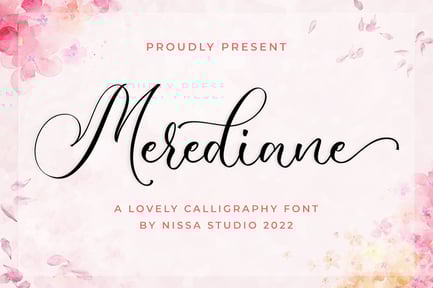 Merediane – Wedding Font