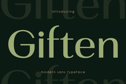 Giften neat future font