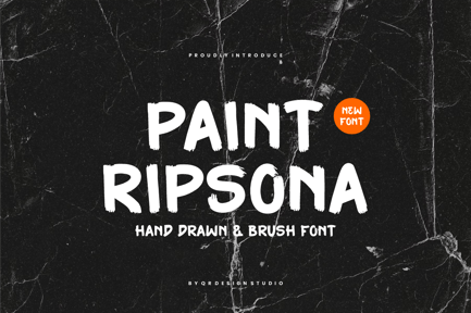 Paint Ripsona – Marker & Brush Font