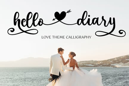 Hello Dairy – Wedding Font
