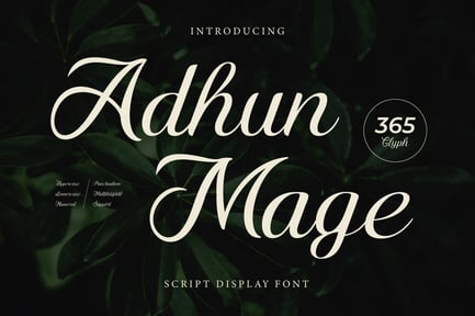 Adhun Mage – Script Font