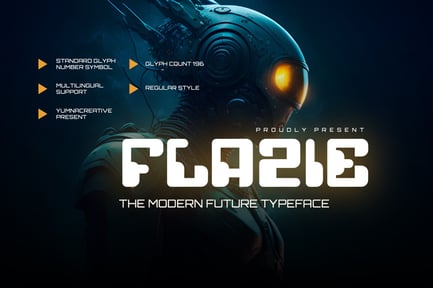Flazie – Modern Future Font