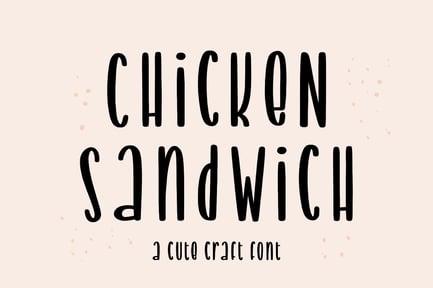 Chicken Sandwich – Food Font