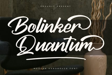 Bolinker Quantum Modern Handbrush Font