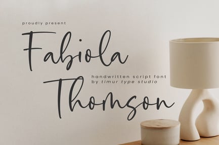 Fabiola Thomson – Handwritten Script Font TT