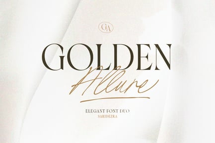 Golden Allure – Elegant Font Duo