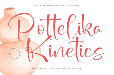 Pottelika Kinetics Freestyle Stylish Font
