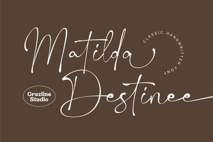 Matilda Destinee – Handwritten Script Font