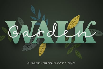 Garden Walk Font Duo