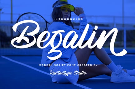 Begalin Modern Script Font