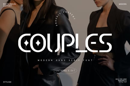 Couples – Modern Sans Serif Font