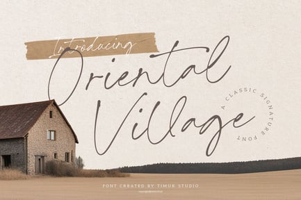 Oriental Village – Classic Signature Font TT