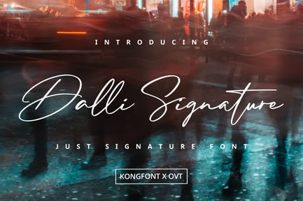 Dalli Signature – Just Signature Font