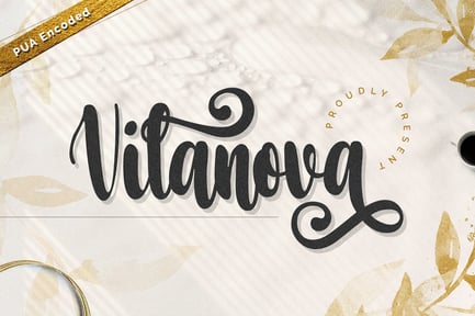 Vilanova Swash Calligraphy font