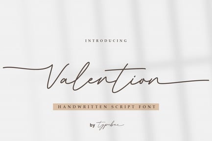 Valention – Chic Handwritten Script Font