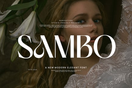 Sambo Modern Elegant Serif Font Typeface