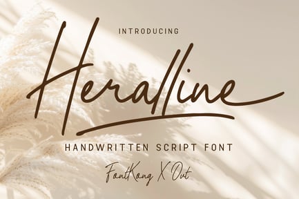 Heralline – A Handwritten Script Font