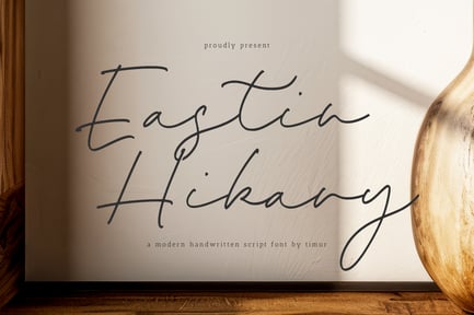 Eastin Hikary – Modern Handwritten Script Font TT