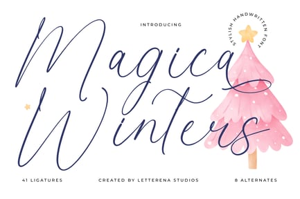 Magica Winters Stylish Handwritten Font