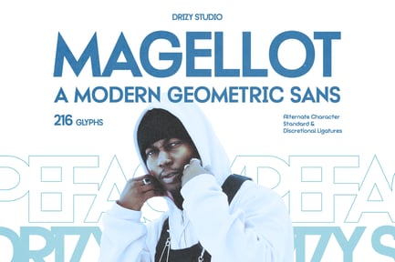 Magellot – Modern Geometric Sans Font