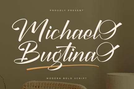 Michael Bugtina Modern Bold Script
