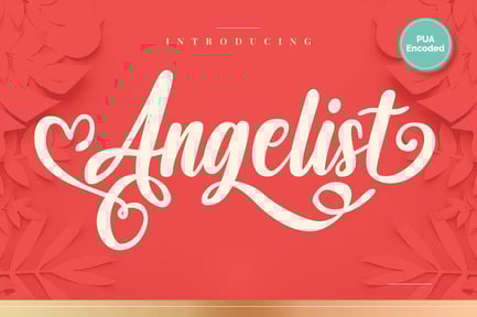 Angelist – Heart Font