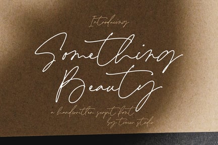 Something Beauty – Handwritten Script Font TT