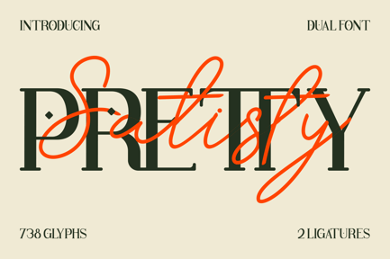 Pretty Satisfy – Luxury Font Duo
