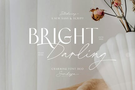 Bright Darling – Charming Font Duo