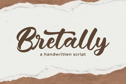 Bretally – A Handwritten Font