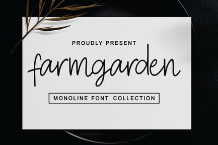 Farmgarden – Monoline Font
