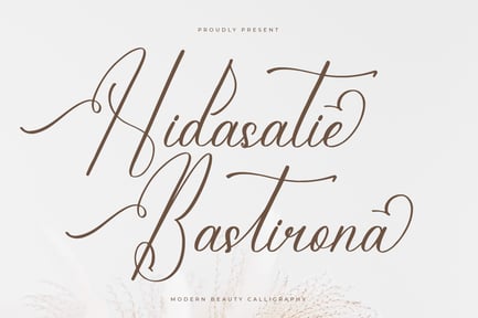 Hidasatie Bastirona Modern Calligraphy Font