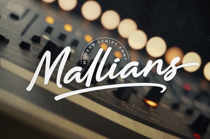 Mallians – Modern Script Font