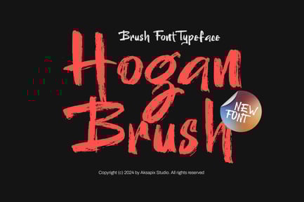 Hogan Brush – Brush Font Typeface