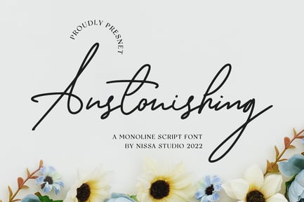 Anstonishing – Monoline Font