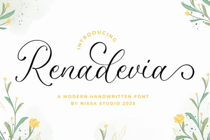 Renadevia – Wedding Font