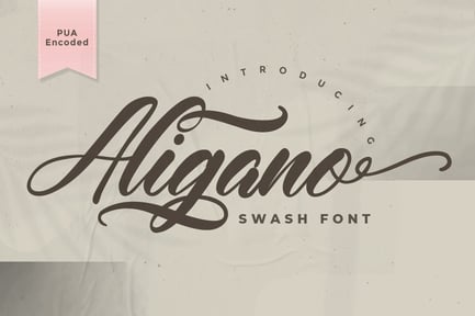 Aligano – Swash Font