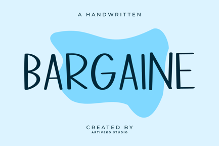 Bargaine Handwritten Font