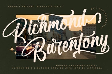 Richmond Barentony Modern Handbrush Script