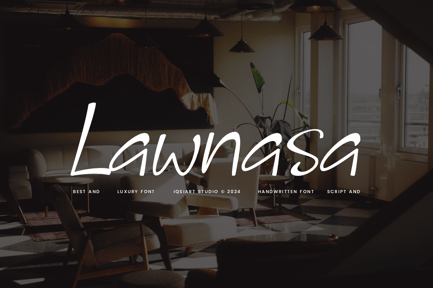 Lawnasa – Aesthetic & Hand Drawn Font