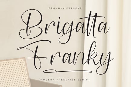 Brigatta Franky Modern Freestyle Script